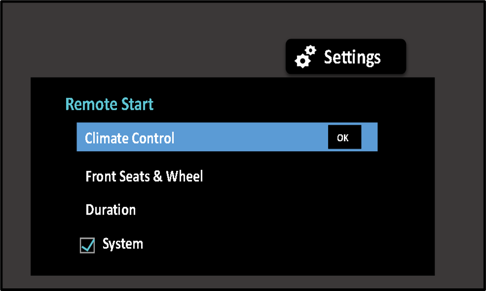 Ford F150 Remote Start Setting in Instrument Cluster