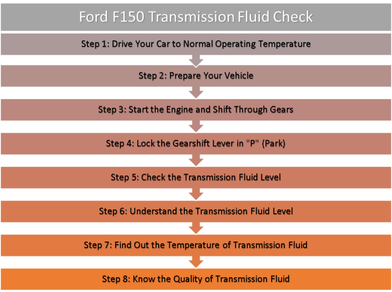 ford f150 transmission fluid check steps
