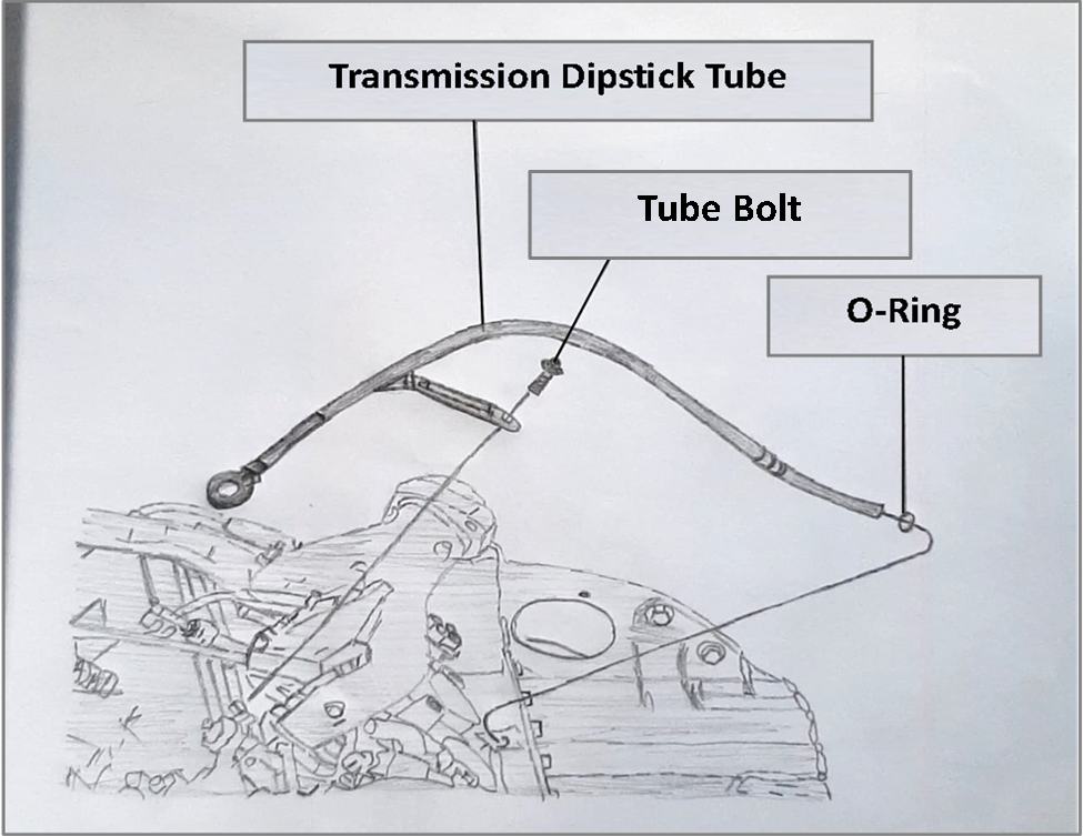ford f150 transmission dipstick tube diagram