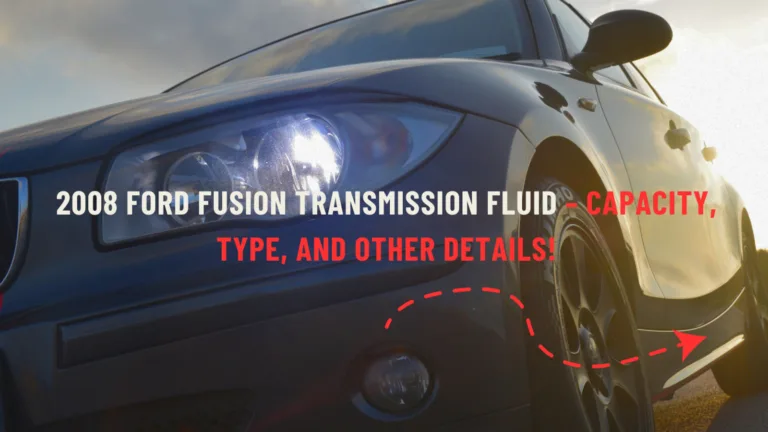 2008 ford fusion transmission fluid