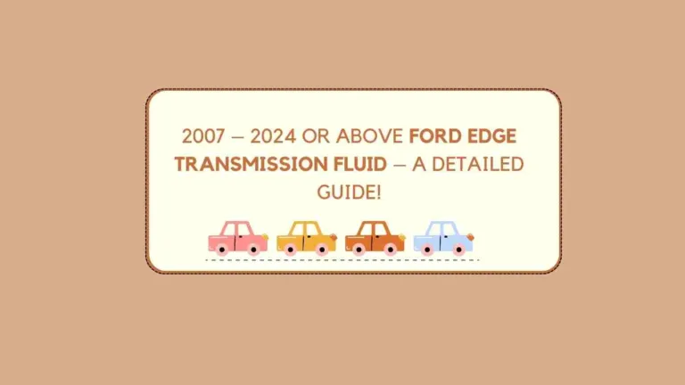 ford edge transmission fluid