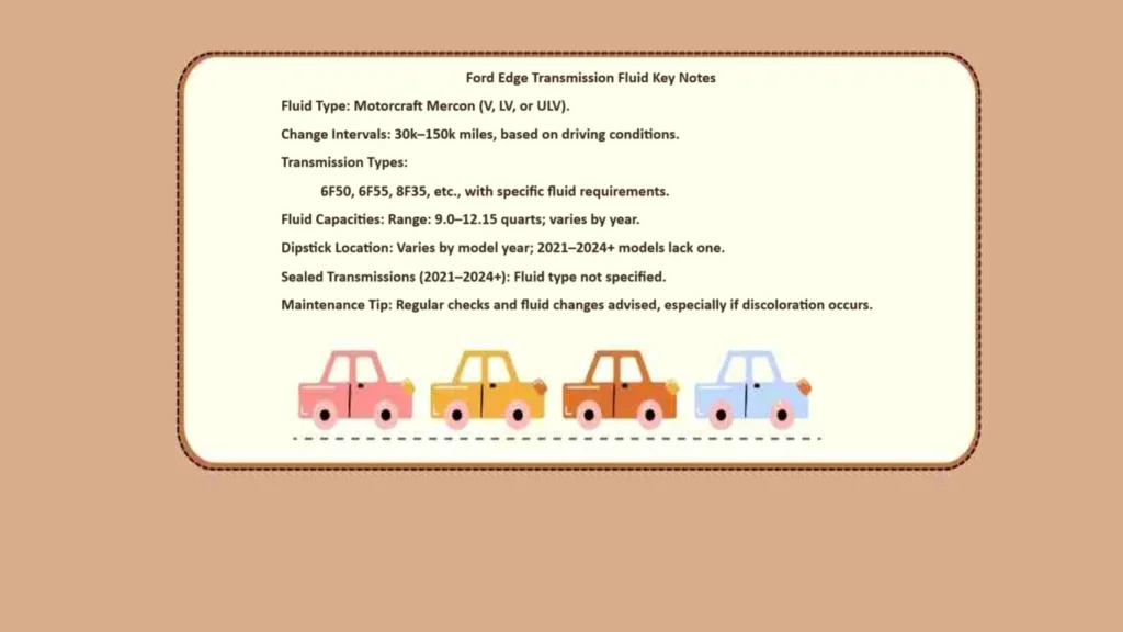 ford edge transmission fluid specifications