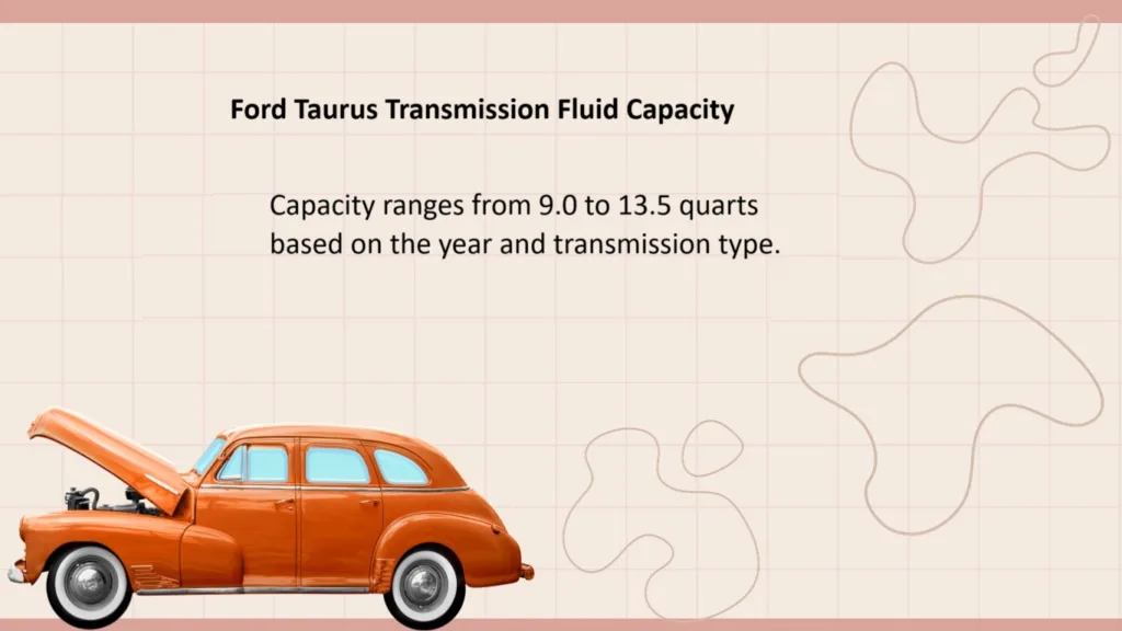 ford taurus transmission fluid capacity