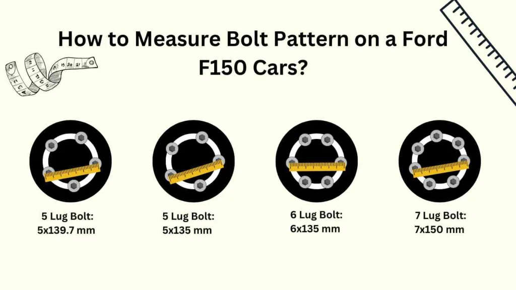 how to measure bolt pattern on a ford f150
